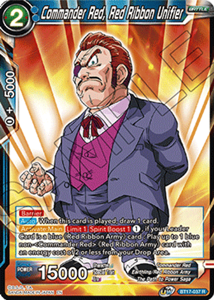 BT17-037: Commander Red, Red Ribbon Unifier