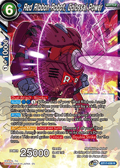 BT17-038: Red Ribbon Robot, Colossal Power