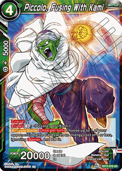 BT17-076: Piccolo, Fusing With Kami