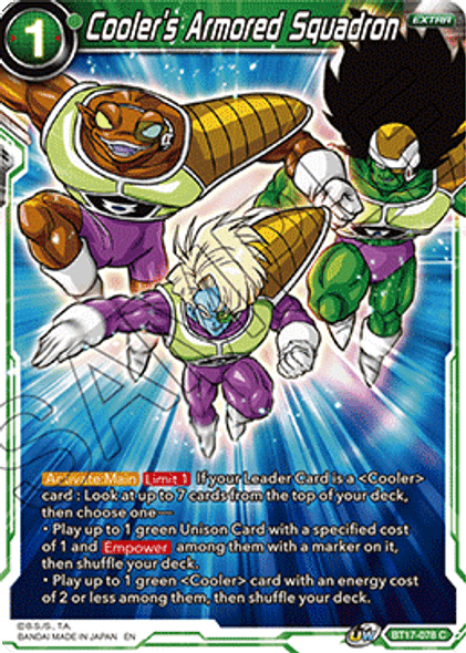 BT17-078: Cooler's Armored Squadron