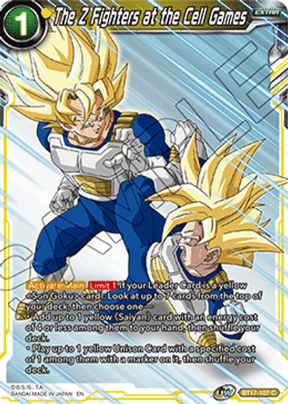 BT17-107: The Z Fighters at the Cell Games