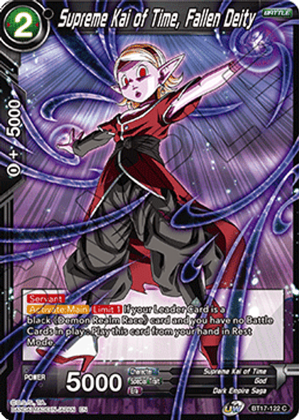 BT17-122: Supreme Kai of Time, Fallen Deity