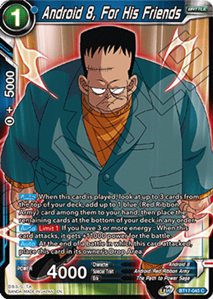 BT17-045: Android 8, For His Friends (Foil)