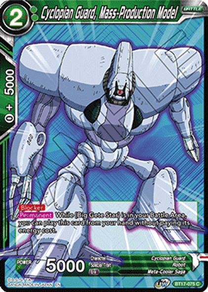 BT17-075: Cyclopian Guard, Mass-Production Model (Foil)