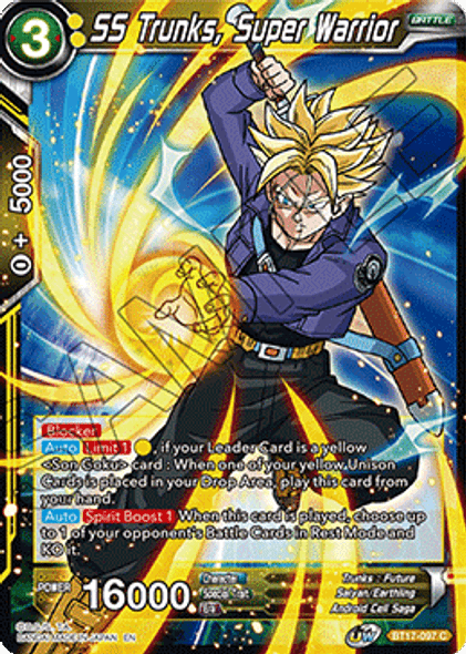 BT17-097: SS Trunks, Super Warrior (Foil)