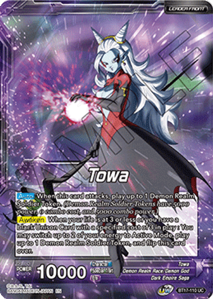 BT17-110: Towa // Demon God Towa, Dark Leader (Foil)
