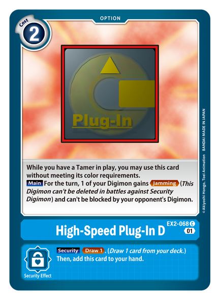 EX2-068: High-Speed Plug-In D