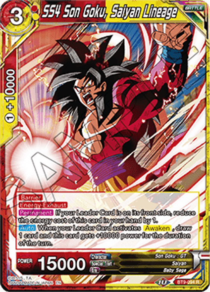 BT9-094: SS4 Son Goku, Saiyan Lineage