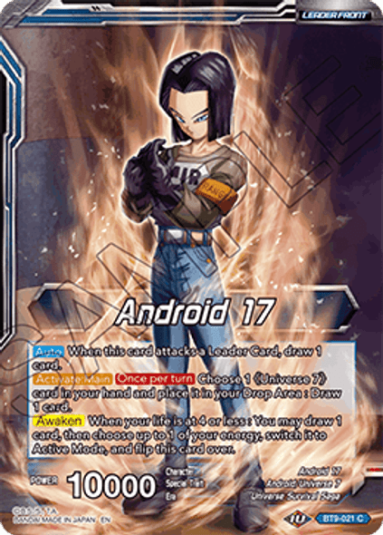 BT9-021: Android 17 // Android 17, Universal Guardian (Foil)
