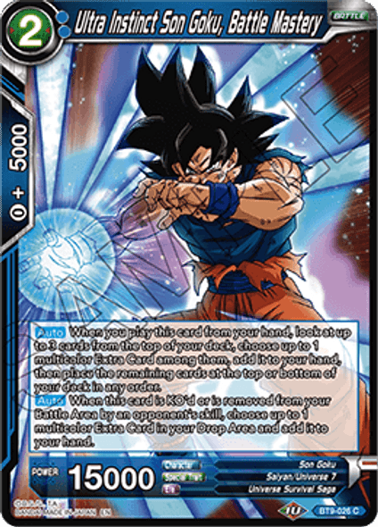 BT9-026: Ultra Instinct Son Goku, Battle Mastery (Foil)