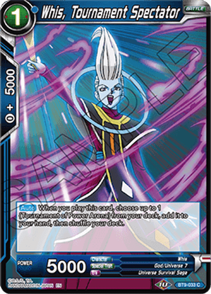 BT9-033: Whis, Tournament Spectator (Foil)