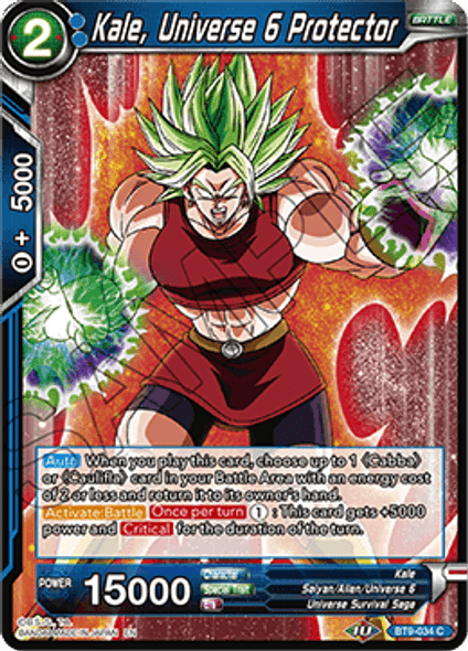 BT9-034: Kale, Universe 6 Protector (Foil)