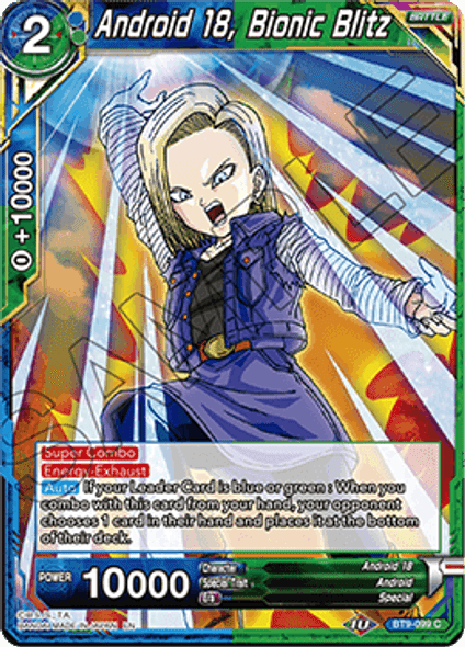 BT9-099: Android 18, Bionic Blitz (Foil)