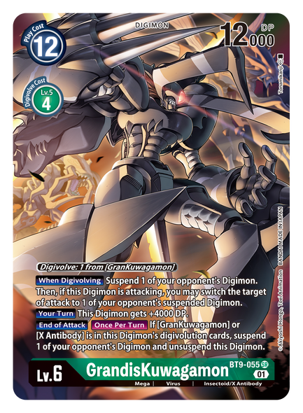 BT9-055: GrandisKuwagamon (Alternate Art)