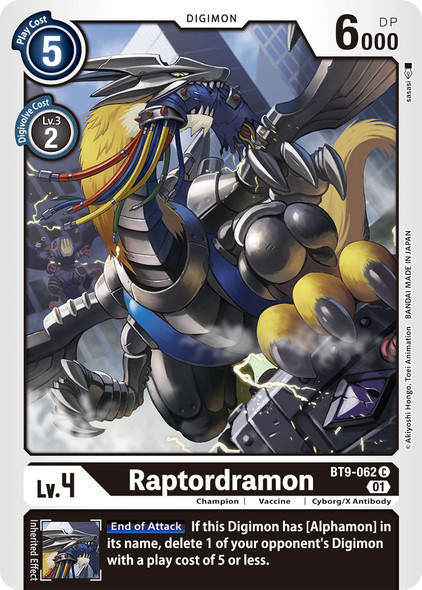 BT9-062: Raptordramon