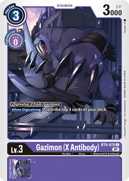 BT9-070: Gazimon (X Antibody)