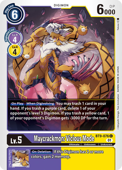 BT9-076: Maycrackmon: Vicious Mode