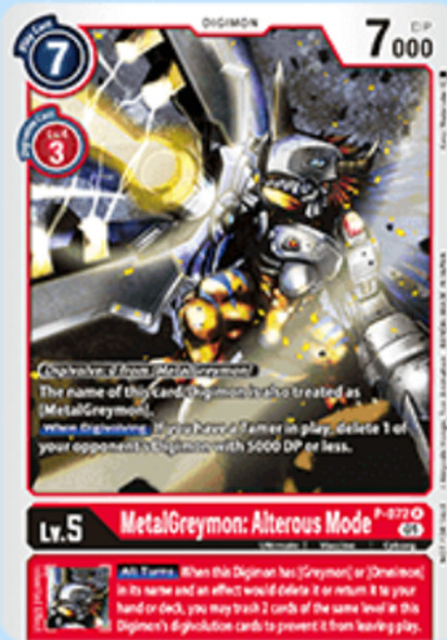 P-072: MetalGreymon: Alterous Mode (Foil)