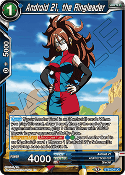 BT8-034: Android 21, the Ringleader