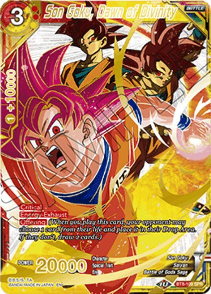BT8-109: Son Goku, Dawn of Divinity (SPR)