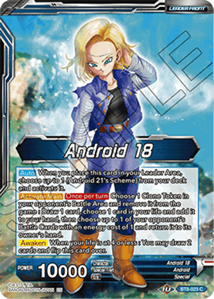 BT8-023: Android 18 // Dependable Sister Android 18 (Foil)