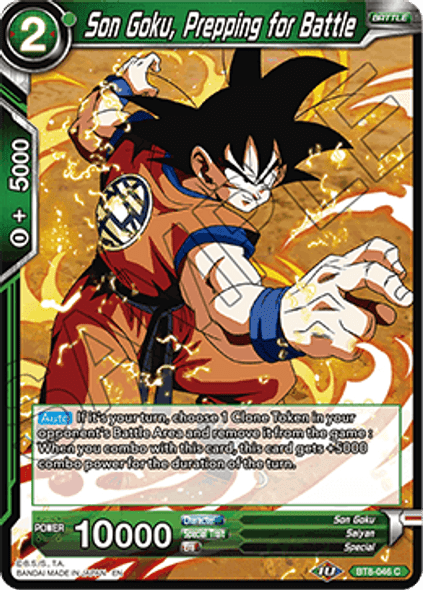 BT8-046: Son Goku, Prepping for Battle (Foil)