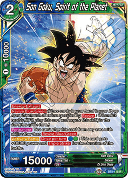 BT8-118: Son Goku, Spirit of the Planet (Foil)