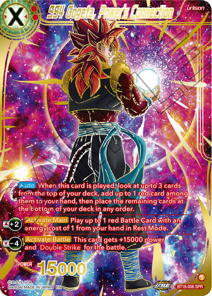 BT18-006: SS4 Gogeta, Power's Connection (SPR)