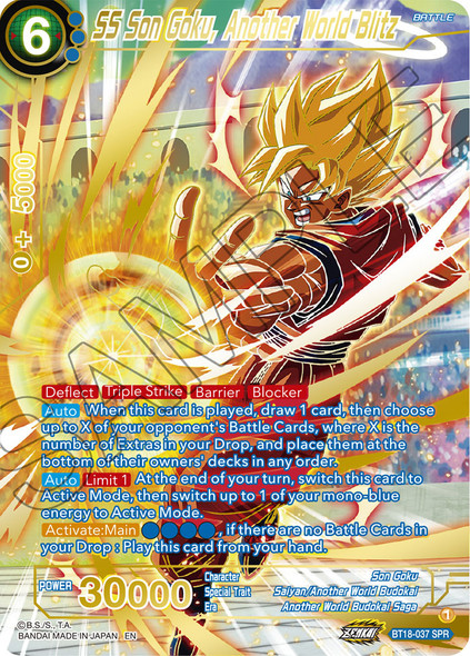 BT18-037: SS Son Goku, Another World Blitz (SPR)