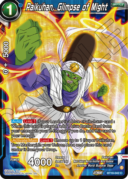 BT18-042: Paikuhan, Glimpse of Might