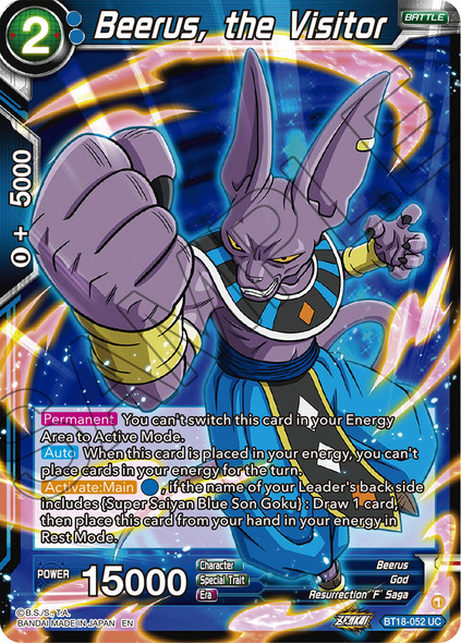 BT18-052: Beerus, the Visitor