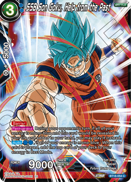BT18-054: SSB Son Goku, Help from the Past