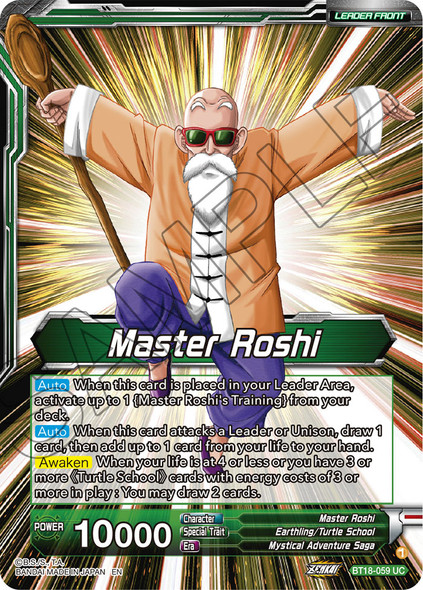 BT18-059: Master Roshi // Son Goku, Krillin, Yamcha, & Master Roshi, Reunited