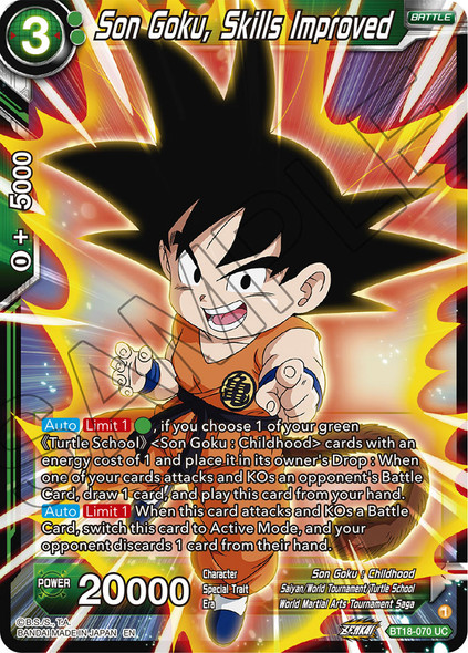 BT18-070: Son Goku, Skills Improved
