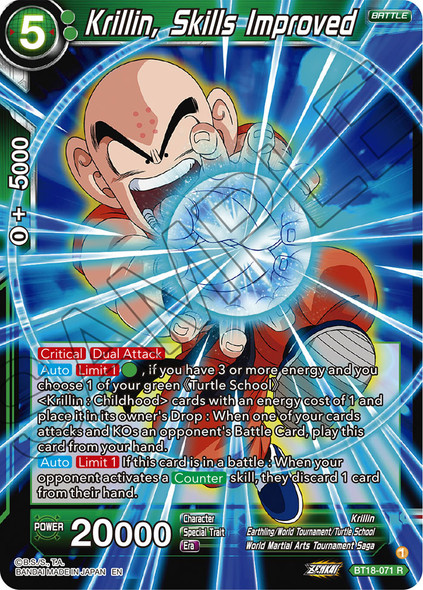 BT18-071: Krillin, Skills Improved