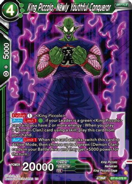 BT18-078: King Piccolo, Newly Youthful Conqueror