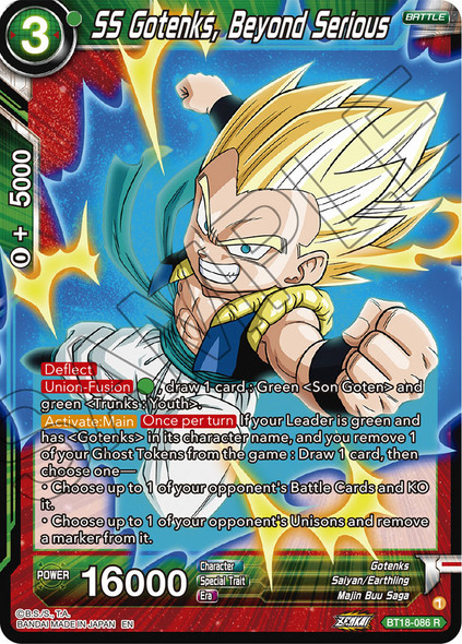 BT18-086: SS Gotenks, Beyond Serious