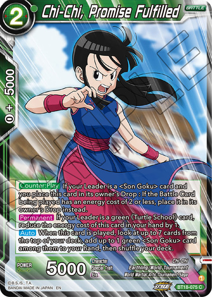 BT18-075: Chi-Chi, Promise Fulfilled (Foil)