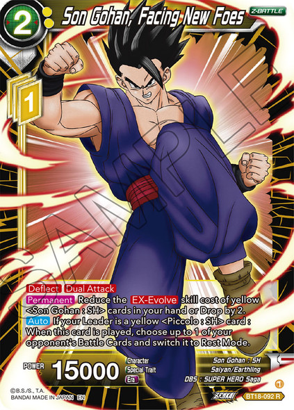 BT18-092: Son Gohan, Facing New Foes (Foil)