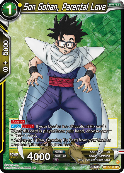 BT18-111: Son Gohan, Parental Love (Foil)