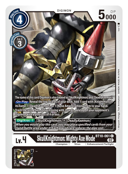 BT10-061: SkullKnightmon: Mighty Axe Mode
