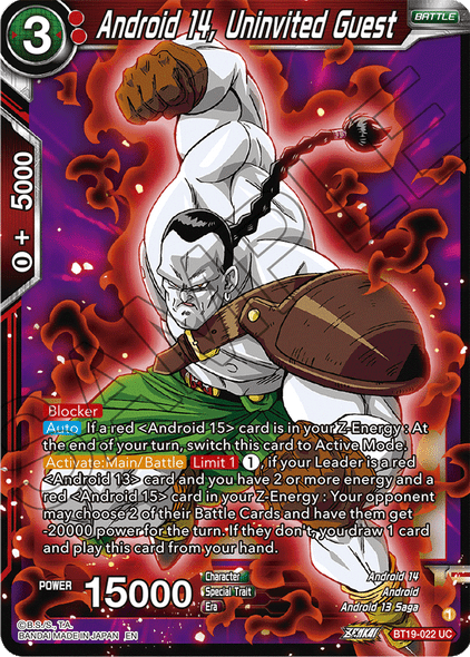 BT19-022: Android 14, Uninvited Guest