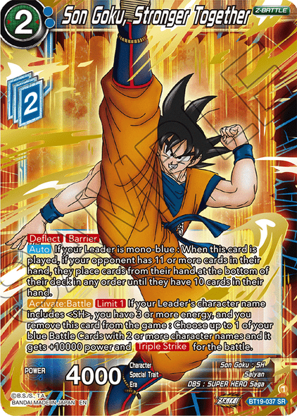BT19-037: Son Goku, Stronger Together