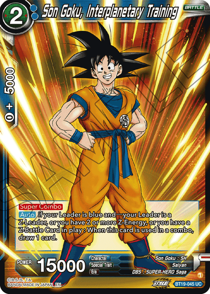 BT19-045: Son Goku, Interplanitary Training