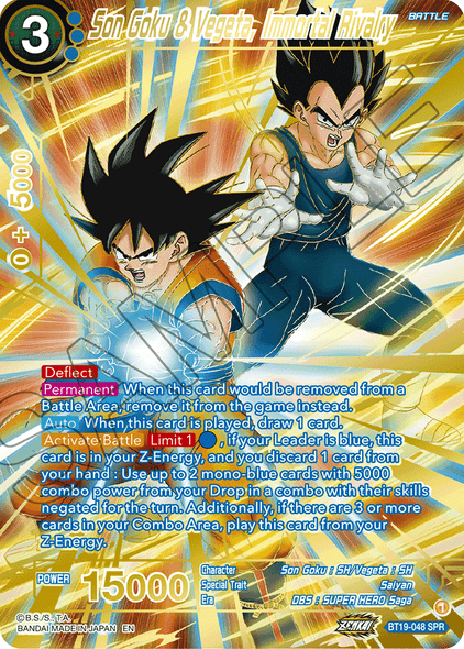 BT19-048: Son Goku & Vegeta, Immortal Rivalry (SPR)