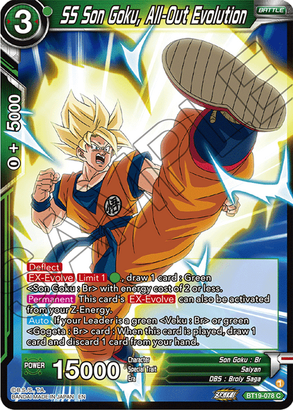 BT19-078: SS Son Goku, All-Out Evolution