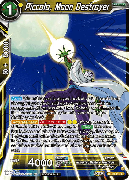 BT19-110: Piccolo, Moon Destroyer