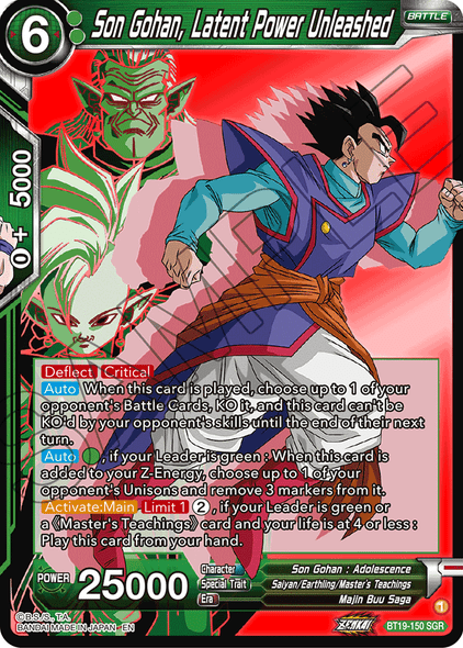 BT19-150: Son Gohan, Latent Power Unleashed