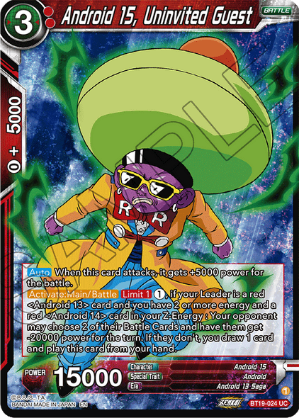 BT19-024: Android 15, Uninvited Guest (Foil)