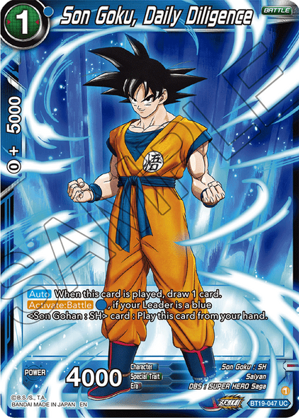 BT19-047: Son Goku, Daily Diligence (Foil)